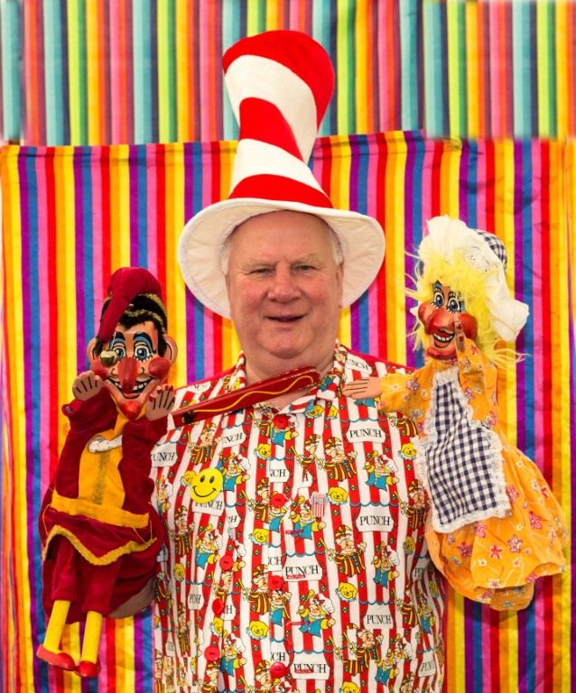 Uncle Chris performing Punch and Judy