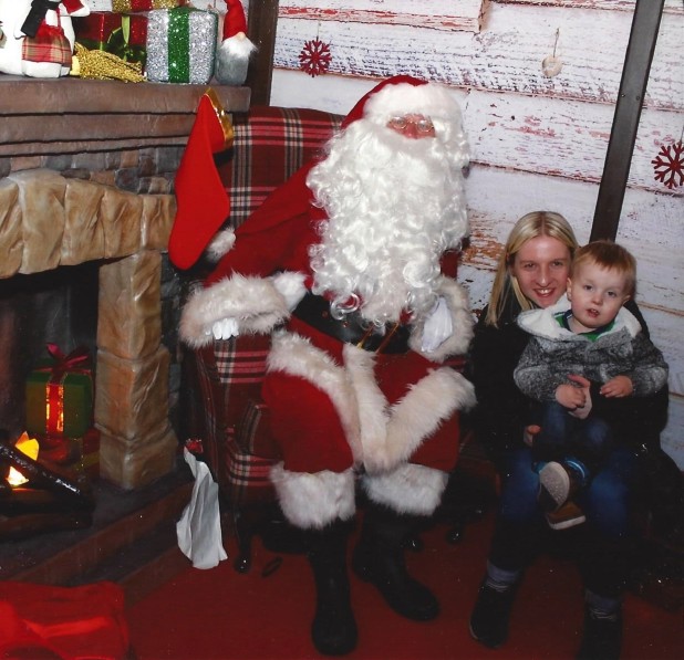 Father Christmas visits with Uncle Chris